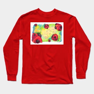 Colorful Love Ladybugs Long Sleeve T-Shirt